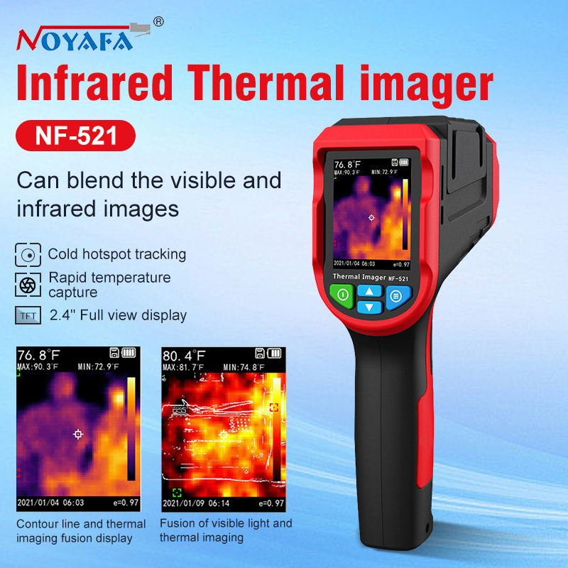 NOYAFA英文版NF-521红外线热成像相仪自动测温仪测温热像仪器