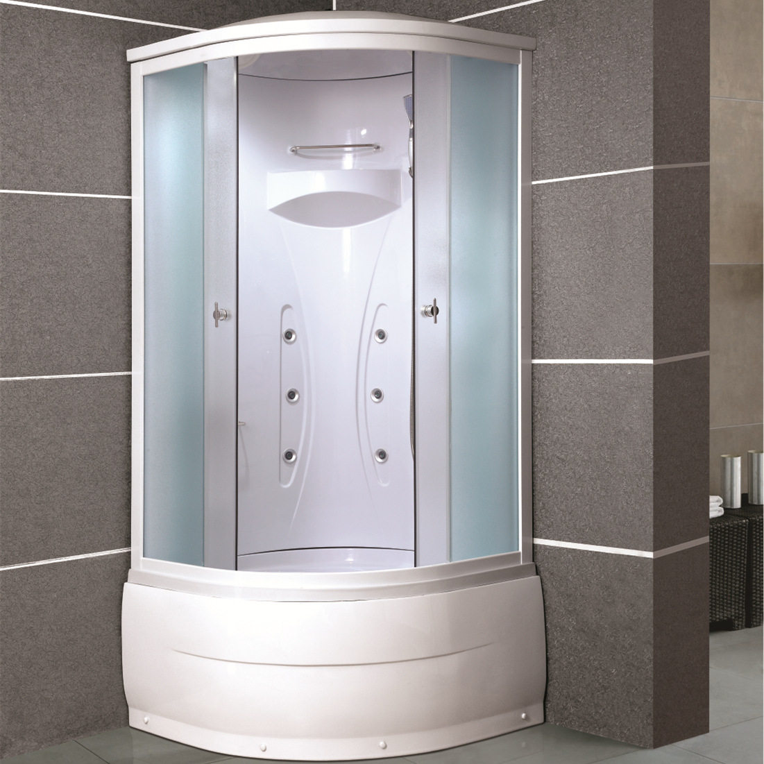整体淋浴房玻璃浴室卫生间装修钢化玻璃淋浴门showerroom812