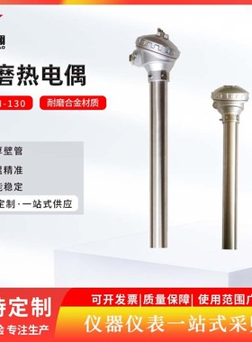 上仪WRNN-130高温耐磨热电偶不锈钢水泥专用热电偶锅炉耐磨热电阻