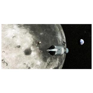 现代简约阿波罗11号阿姆斯特朗登月房间玄关挂画壁画无框画装饰画