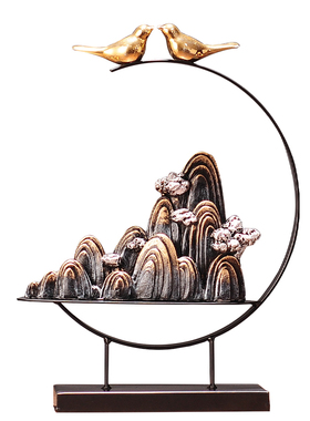 新中式家居书房博古架工艺品摆件轻奢创意玄关电视酒柜装饰品摆设