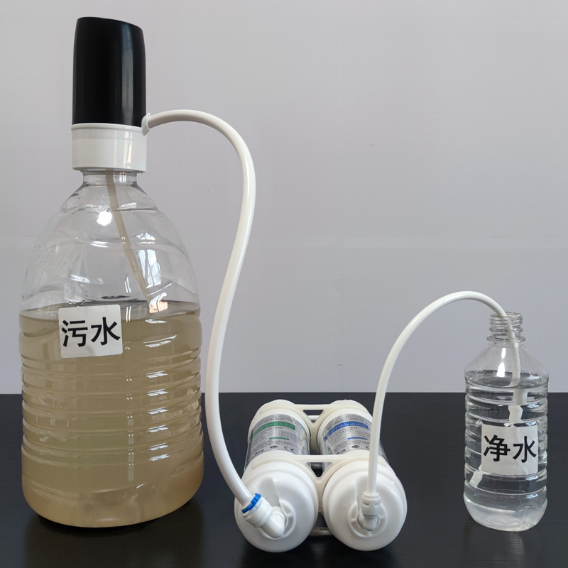 自吸免水压净水器便携式过滤器农村地下水井水免压净水机滤水器