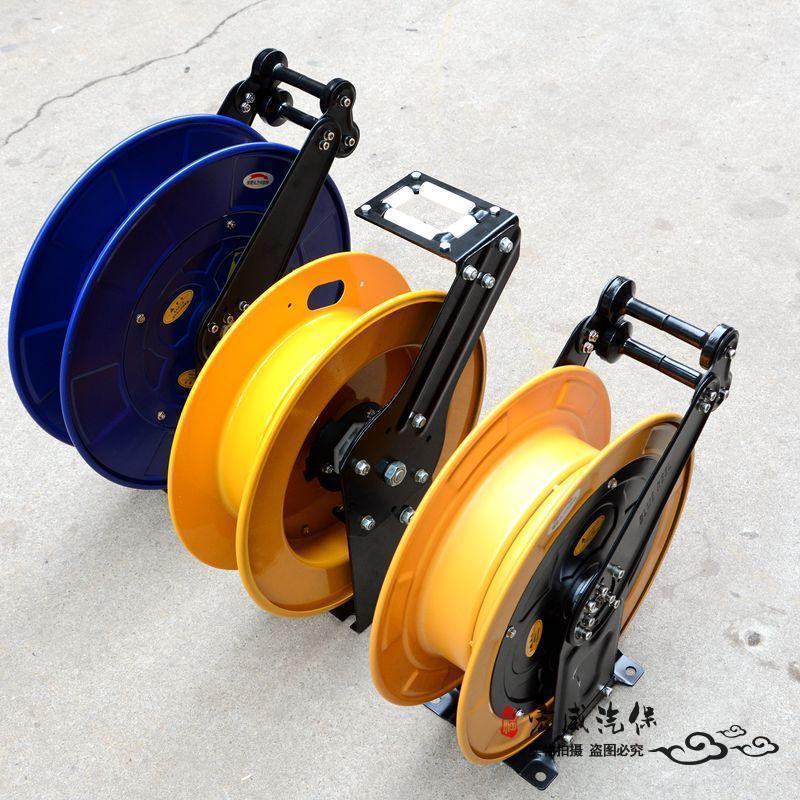 高压清洗机管卷盘自动10-20米洗车水管回收盘高压水管卷管器水鼓