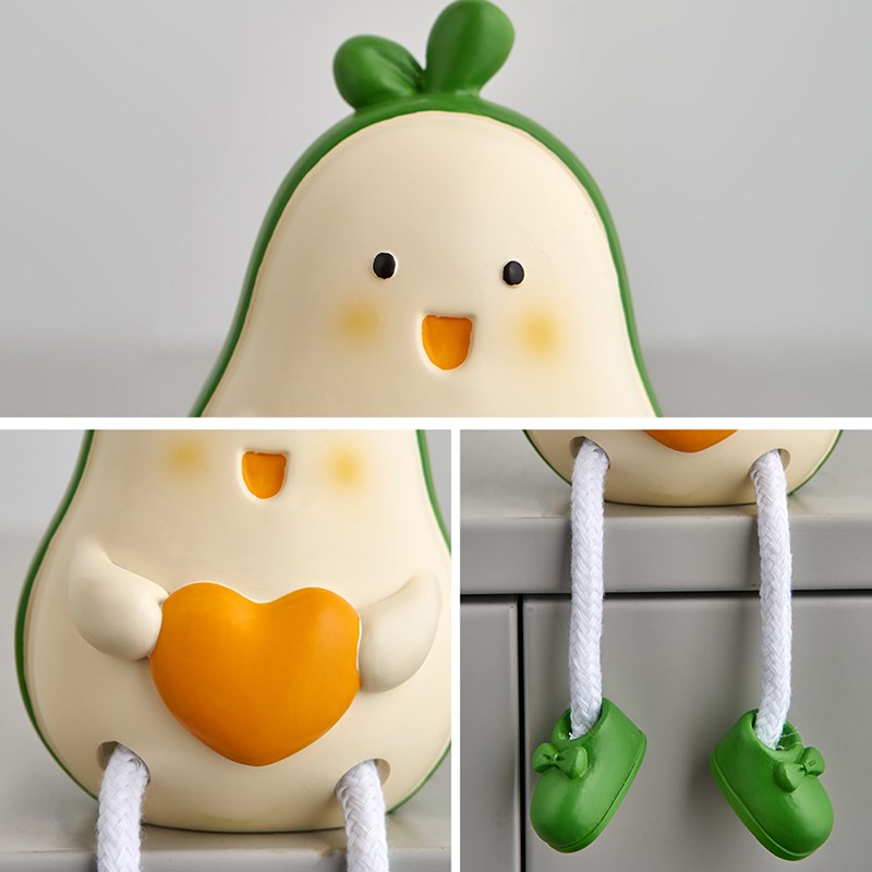 可爱情侣吊脚娃娃小摆件家居卧室装饰品客厅展柜洞洞板墙上置物架