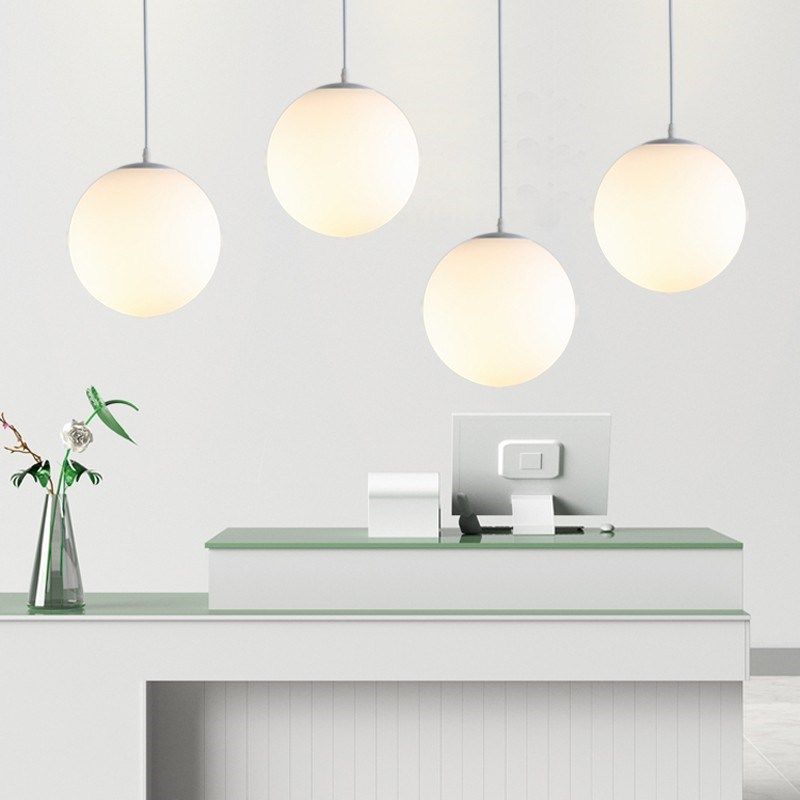 亚克力球形吊灯北欧餐厅吧台幼儿园超市店铺卧室床头塑料圆球灯罩,家装灯饰光源,餐厅吊灯,淘宝优惠券,粉丝福利购,淘宝优惠卷