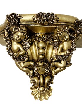 复古森林欧式天使罗马柱烛台浮雕壁挂法式相框家居装饰拍照道具