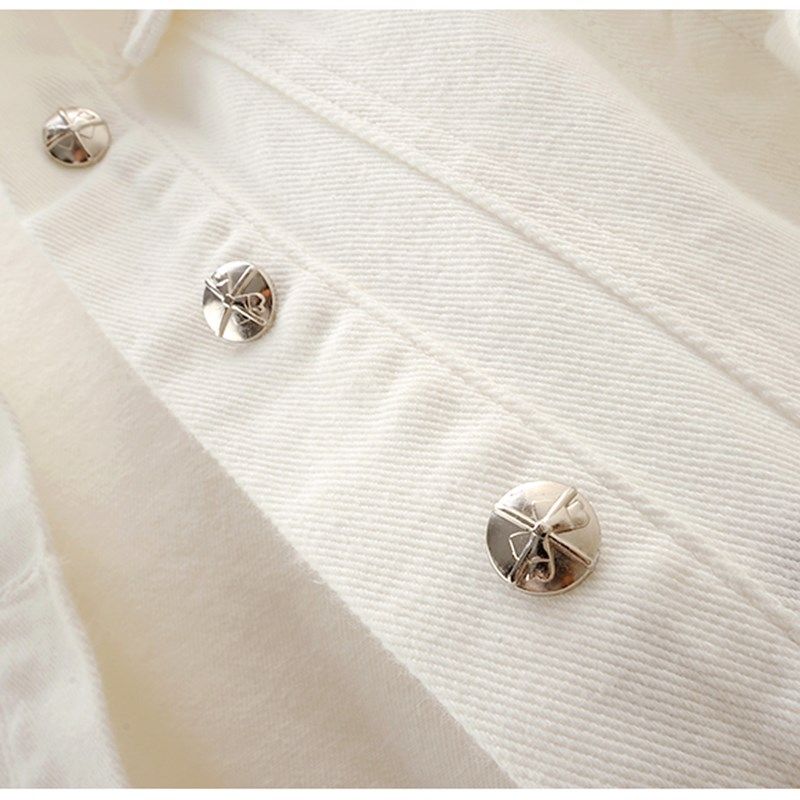 2024春季新款高级荷叶边设计感长袖牛仔外套女短款百搭上衣夹克潮,女装/女士精品,短外套,淘宝优惠券,粉丝福利购,淘宝优惠卷