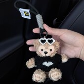 2024新款 雪莉玫奔驰宝马奥迪汽车钥匙扣挂饰包包挂件钥匙扣公仔