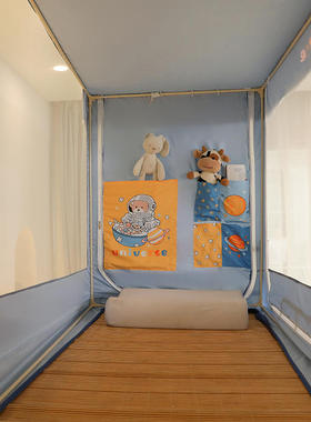 强遮光蚊帐学生宿舍牀帘一体式三门寝室单人上下铺通用窗帘牀幔