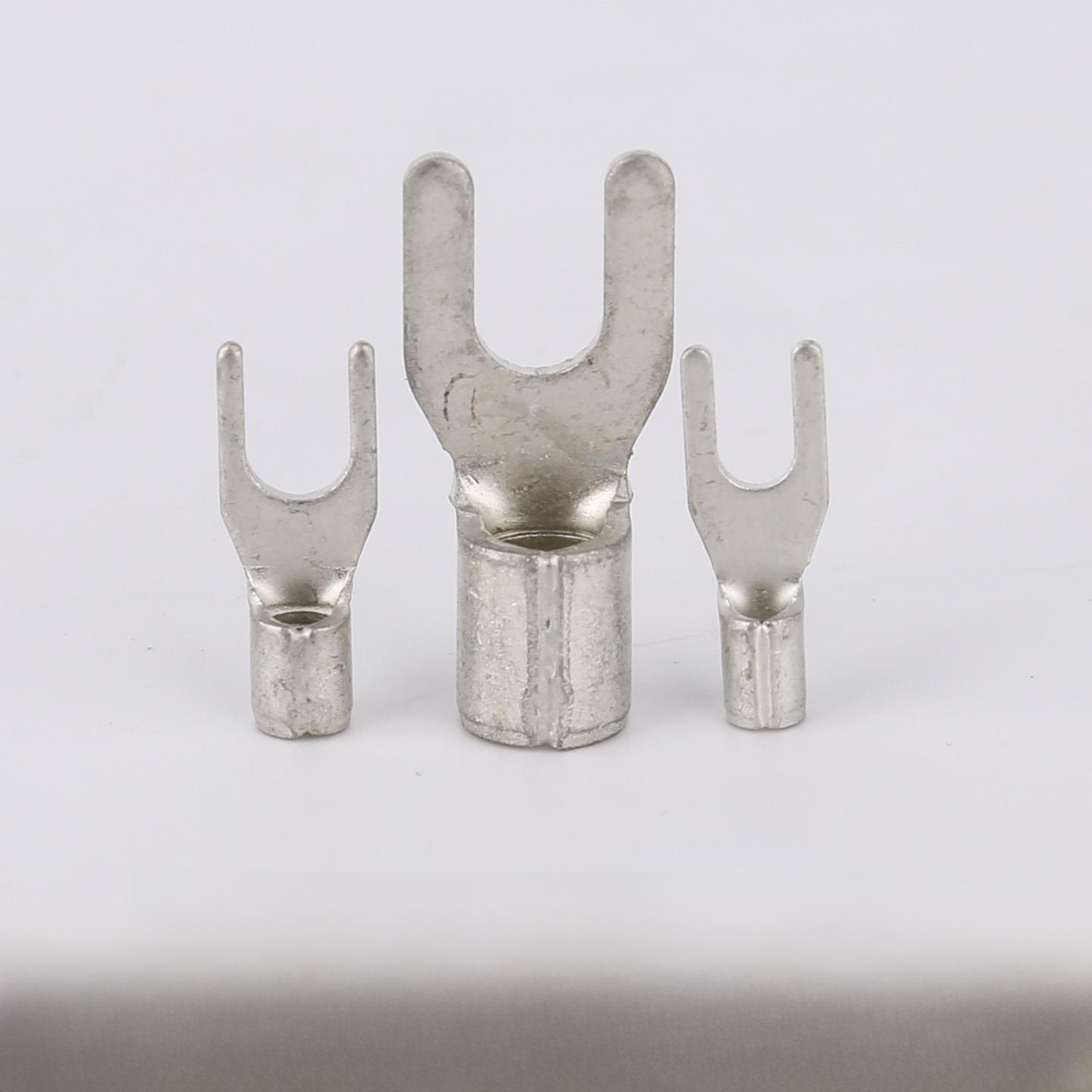 国家标准铜冷压裸端子座圆叉形端子耳Snb/ rmb 1.25 2 3.5 5.5 8