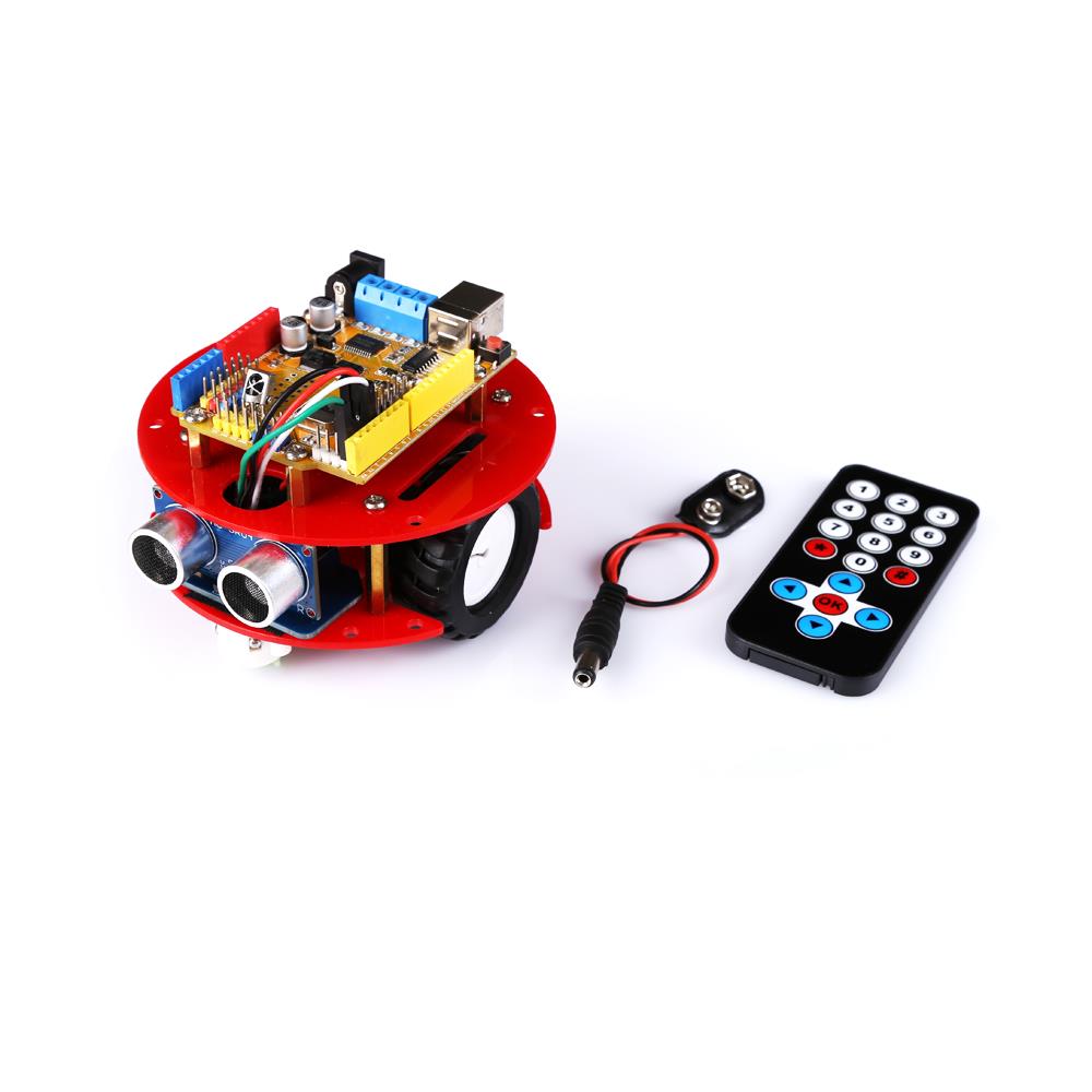 For Arduino小车智能DIY套件避障红外遥控车底盘创客机器人