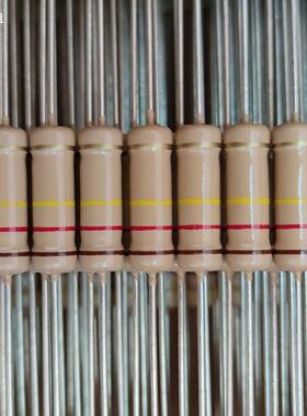 2W碳膜高品质全铜脚四环电阻1R2.2R33R220R470R1K10K150K200K510K