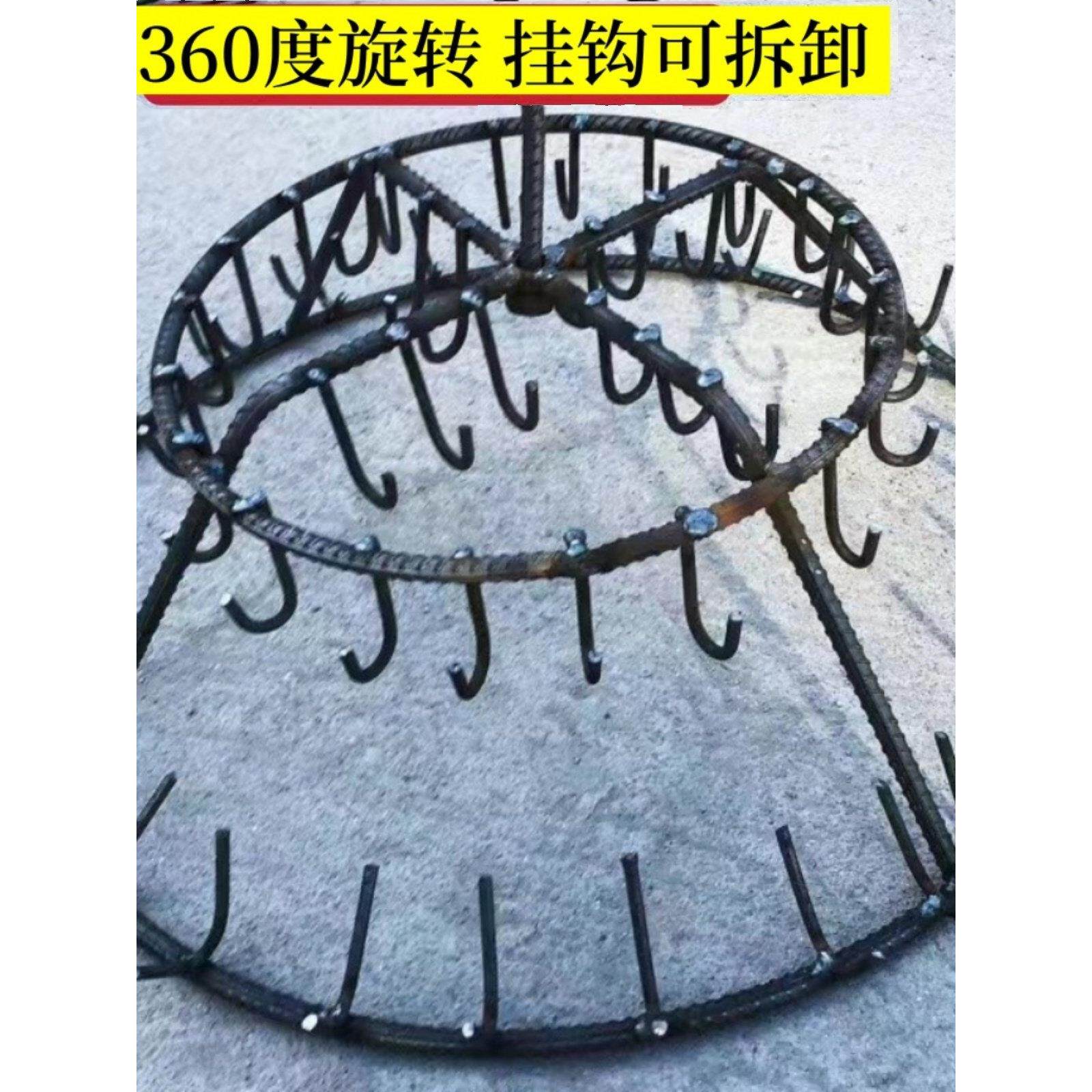 烟熏肉架子挂腊肉架子家用熏腊肉架农村神器柴火炉双层不锈钢架子