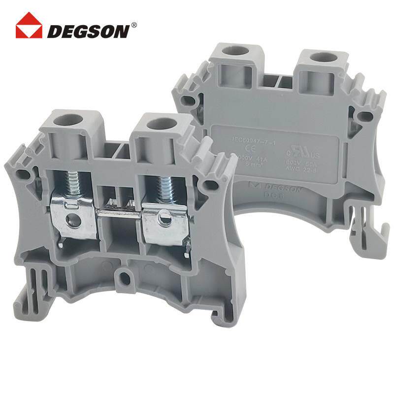 DEGSON导轨式接线端子 DC6-01P-11-00Z 紫铜镀锡 宁波制 高正高松