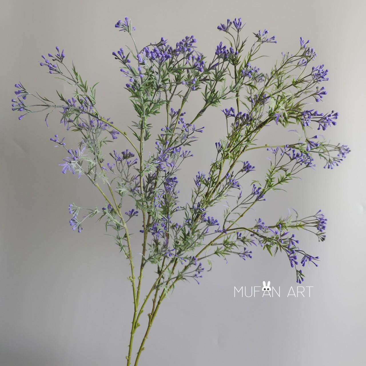 清新淡雅田园风彷真花假花香丝草家居装饰摆件客厅餐桌插花配材