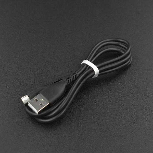 支持Arduino供电 手机充电1米黑色MicroUSB数据线microbit