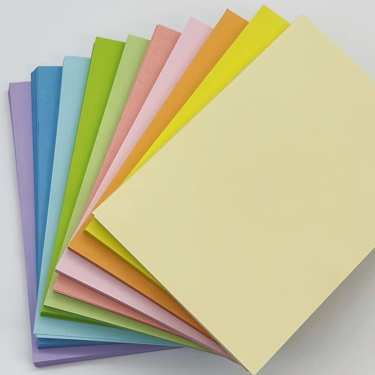 KM无尘打印纸M5A7混装手账内页洁净纸粉黄紫彩色复印纸500张80g