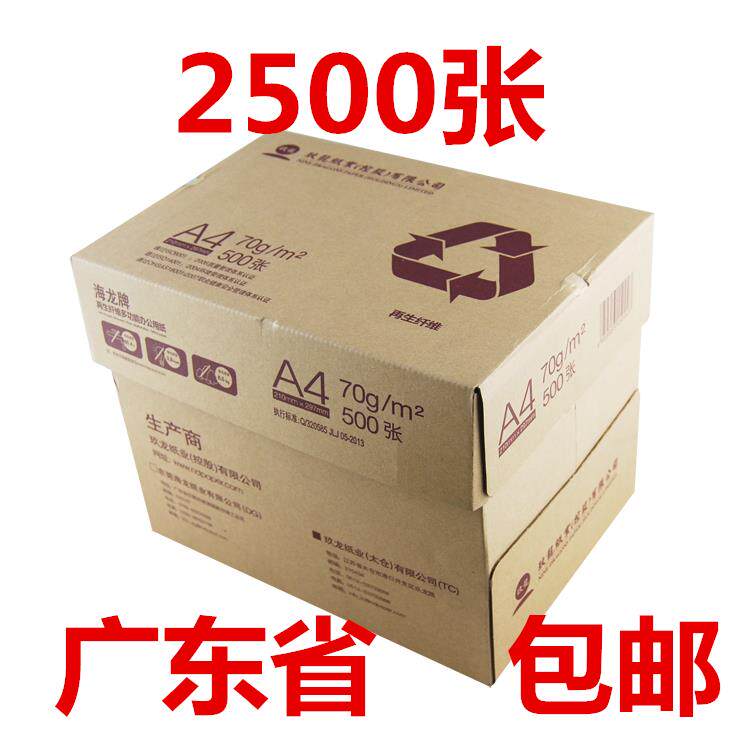 天章 玖龙纸海龙影印纸70g80克打印A4影印纸A4纸草稿纸白纸 包邮