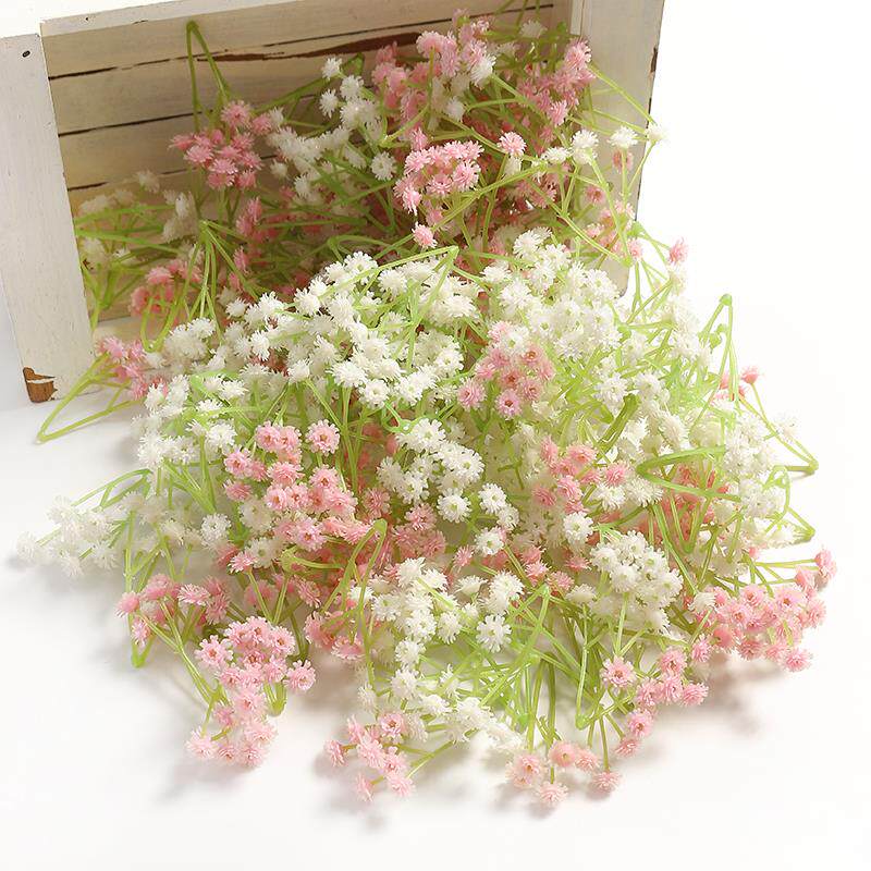 仿真花 满天星假花diy手工配件材料 客厅装饰婚庆花墙花卉花环