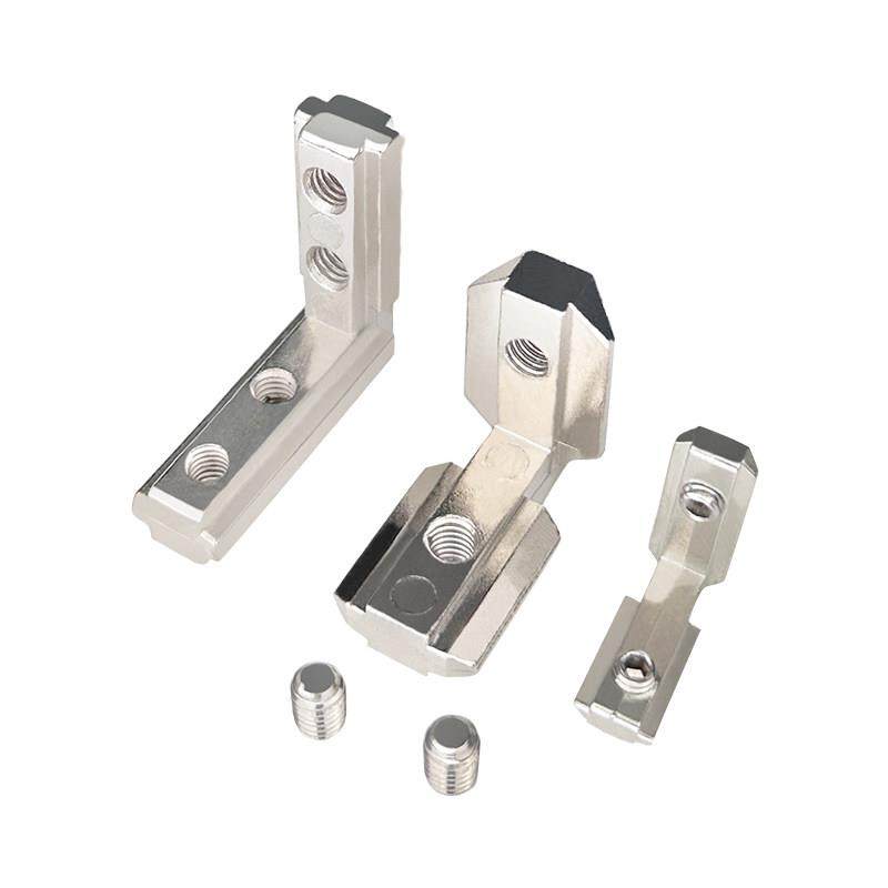 铝型材内置角槽连接件配件欧/国标20/30/40/45L型直角隐藏内角件