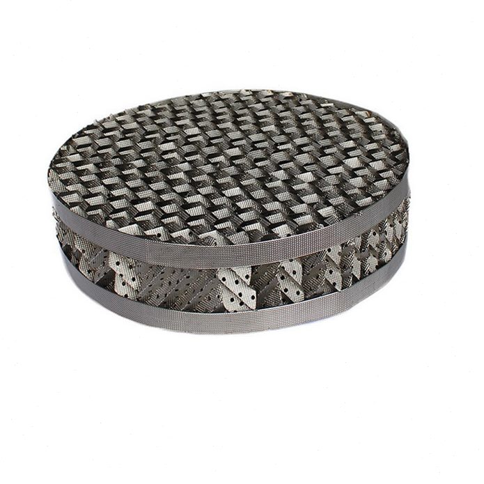 不锈钢孔板波纹填料250Y蒸馏塔化工填料金属规整填料塔内丝网填料