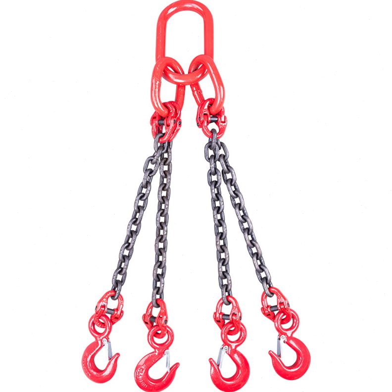 甄选包邮三腿成套链条吊索具 链条组合吊具 三钩2吨3吨4吨吊索具