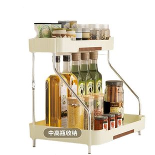 甄选餐边柜橱柜柜子厨房置物架落地多层家用客厅微波炉收纳储物