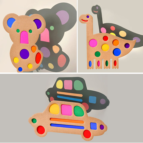 幼儿园彩色玻璃纸手工透明透光识色美术纸光影绘画装饰儿童七彩塑