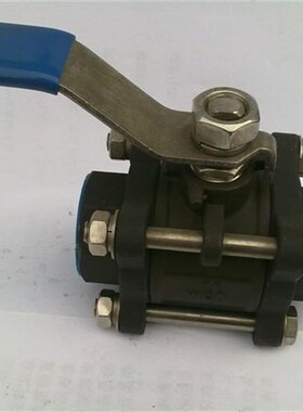 Q11F-16C 铸碳钢三片式丝扣球阀内牙螺纹球阀DN15 20 25 32 40 50