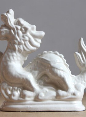 陶瓷摆件12十二生肖家居装饰品工艺品鼠牛虎兔龙蛇马羊猴鸡狗猪