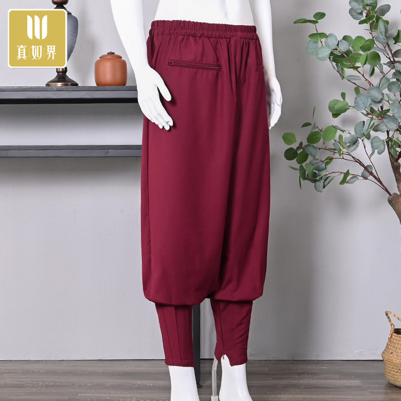 真如界僧服秋季新品抗皱西装布免绑腿裤师父打坐裤子加厚僧裤男女,男装,其他民族服装,淘宝优惠券,粉丝福利购,淘宝优惠卷