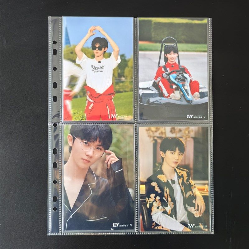 A4九宫格专辑小卡内页四宫格生写明信片李飞卡册收纳册挡板紧凑型