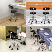 电脑椅家用理发店凳子旋转升降美容椅子吧凳靠背办公椅圆凳转椅