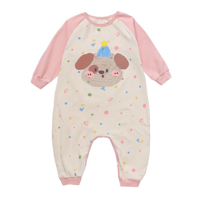 女童春秋连体睡衣女宝宝卡通爬服家居服儿童秋季可爱女孩纯棉睡袋