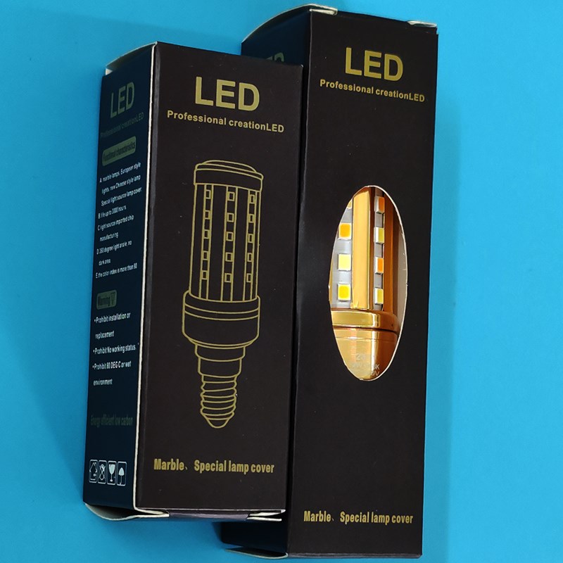 全光谱三色变光LED玉米灯泡护眼无频闪RA98高显指E27大螺口E14泡