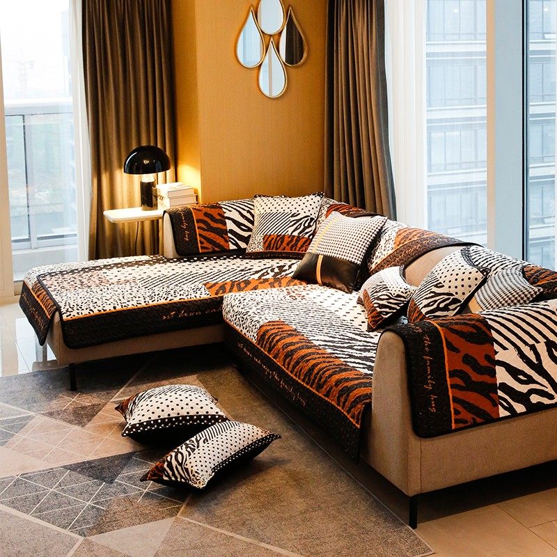 敏顺轻奢沙发垫北欧简约沙发垫防滑沙发套罩动物纹高档沙发垫,居家布艺,沙发垫,淘宝优惠券,粉丝福利购,淘宝优惠卷