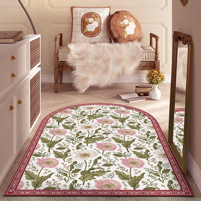 高级感地垫入户门垫pvc免洗进门门口脚垫皮革门垫美式地毯新款