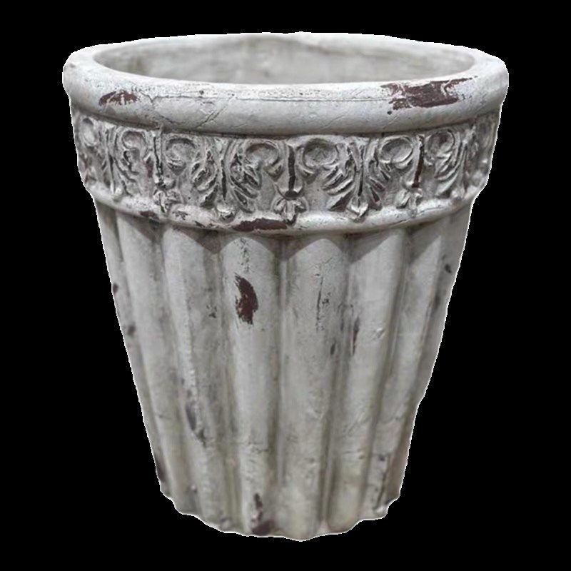 红陶粗陶花盆 复古做旧折叠花盆 月季三角梅庭院大口径花盆