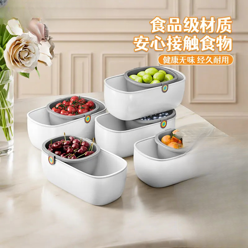 水果盘洗菜沥水篮2025新款高档大气客厅家用干果零食收纳盆YC,餐饮具,洗菜盆/沥水篮/漏水筛,淘宝优惠券,粉丝福利购,淘宝优惠卷