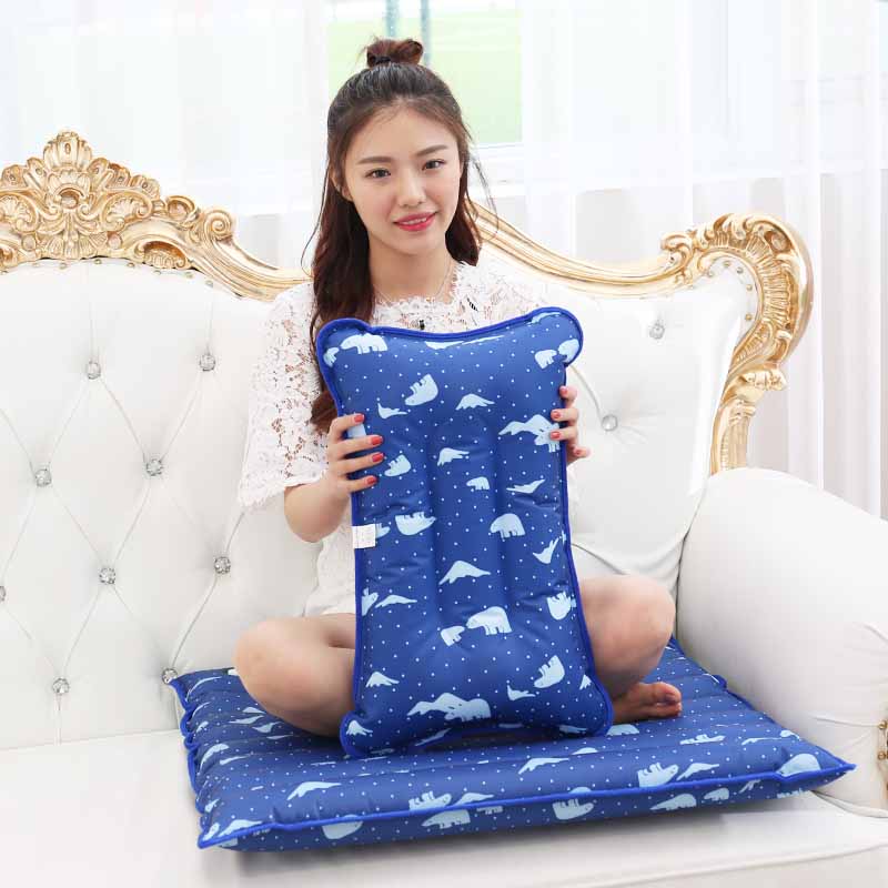 冰枕冰垫组合午睡冰枕头办公室椅垫靠垫汽车坐垫夏季降温凉垫水枕