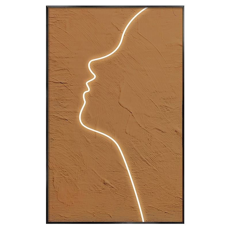 极简抽象色块线条人物装饰画侘寂风玄关挂画简约走廊过道客厅壁画