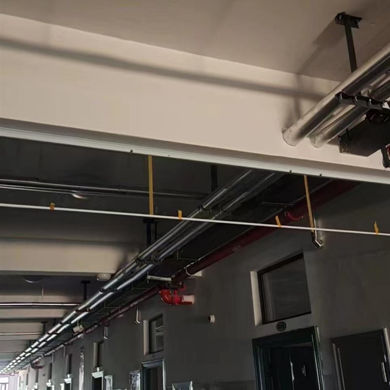 玻璃式挡烟垂壁固定式防火玻璃夹丝玻璃钢化玻璃层玻璃挡烟垂壁