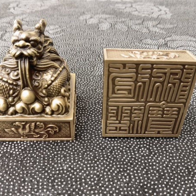 盘龙铜印道经师宝印神道经师宝铜印章道宝印