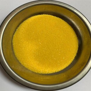 颜料枯黄目岩彩色天然壁画土黄 明黄矿物粉末 细沙粒