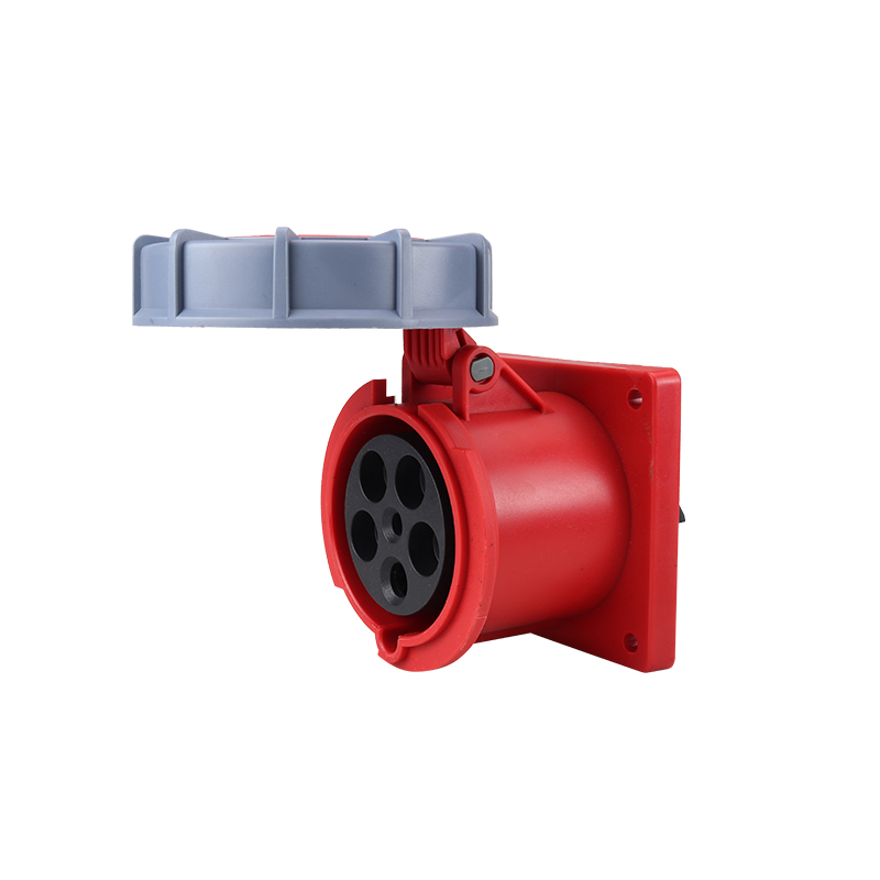 二代IP67防水工业插头插座连接器 63a/125a3芯4芯5孔对接航空插头