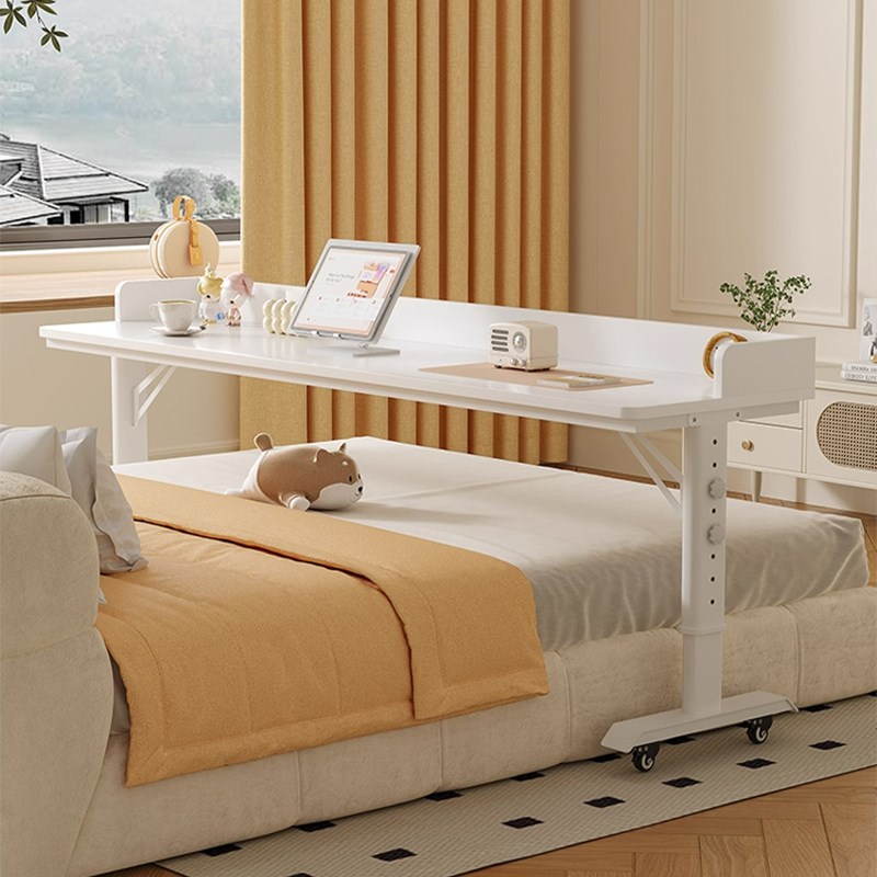 床边桌可移动跨床桌升降桌床上桌懒人学公桌实木长条书桌
