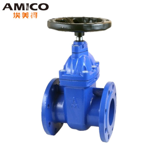 AMICO埃美柯工程 铸铁法兰金属软密封暗杆闸阀水管阀常压常温