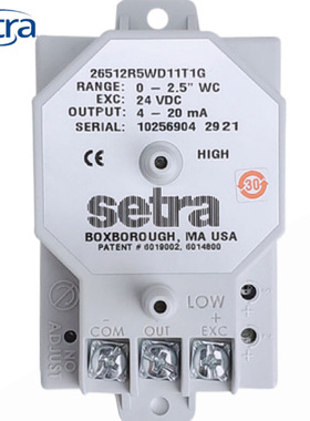 SETRA西特265系列微压差26512R5WD11T1G压传感器变送器0-2.5W