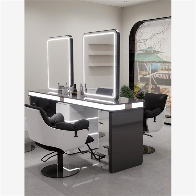 网红理发店镜台剪发镜染烫区烫染台镜子柜子一体发廊专用美发店镜,商业/办公家具,理发镜台,淘宝优惠券,粉丝福利购,淘宝优惠卷