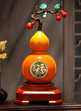 新中式多子多福摆件福禄葫芦客厅搬家礼物装饰品乔迁新居礼品礼物